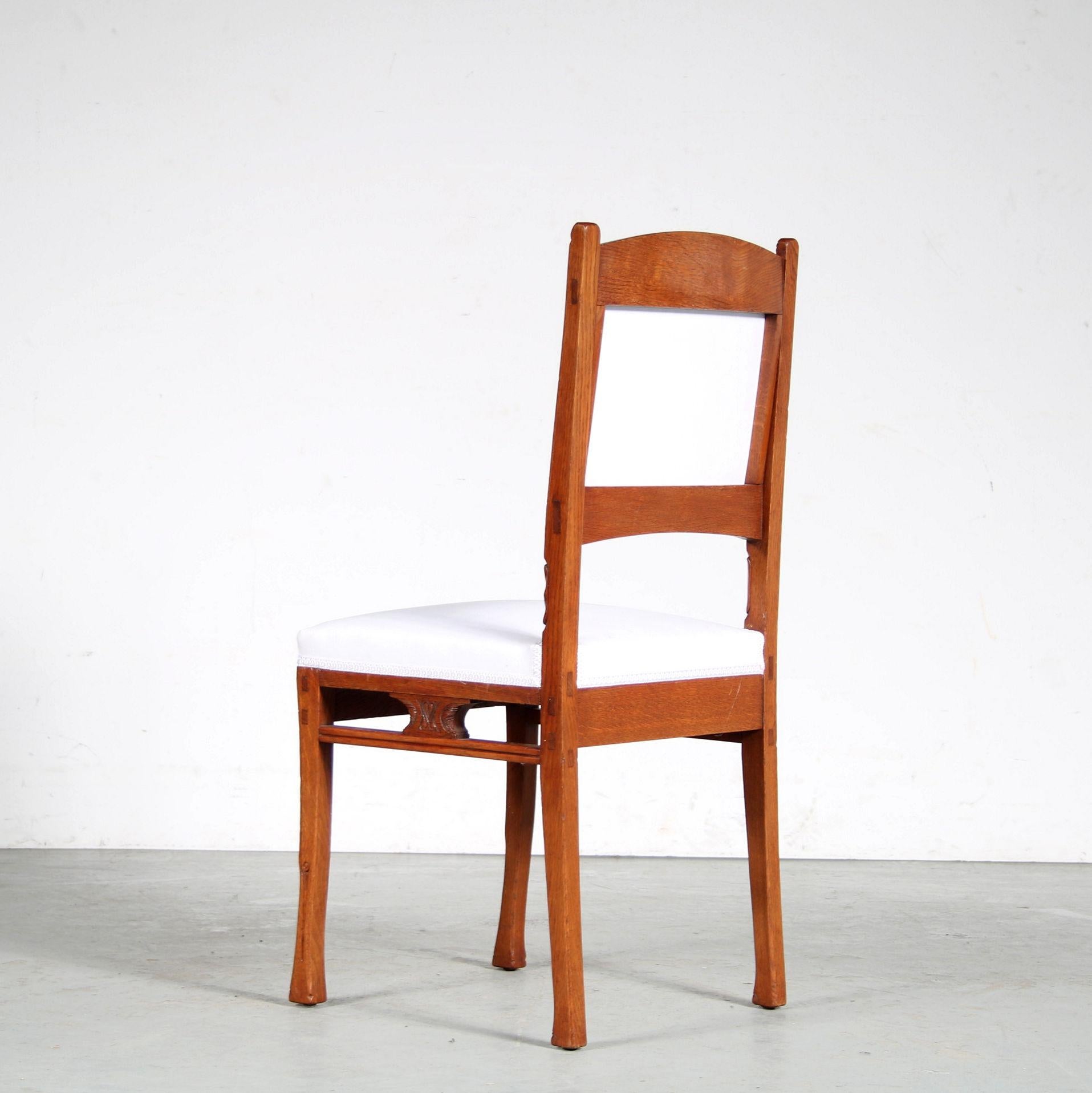 1900s, Dining Chairs by Gerrit Willem Dijsselhof for Van Wisselingh, Netherlands For Sale 2