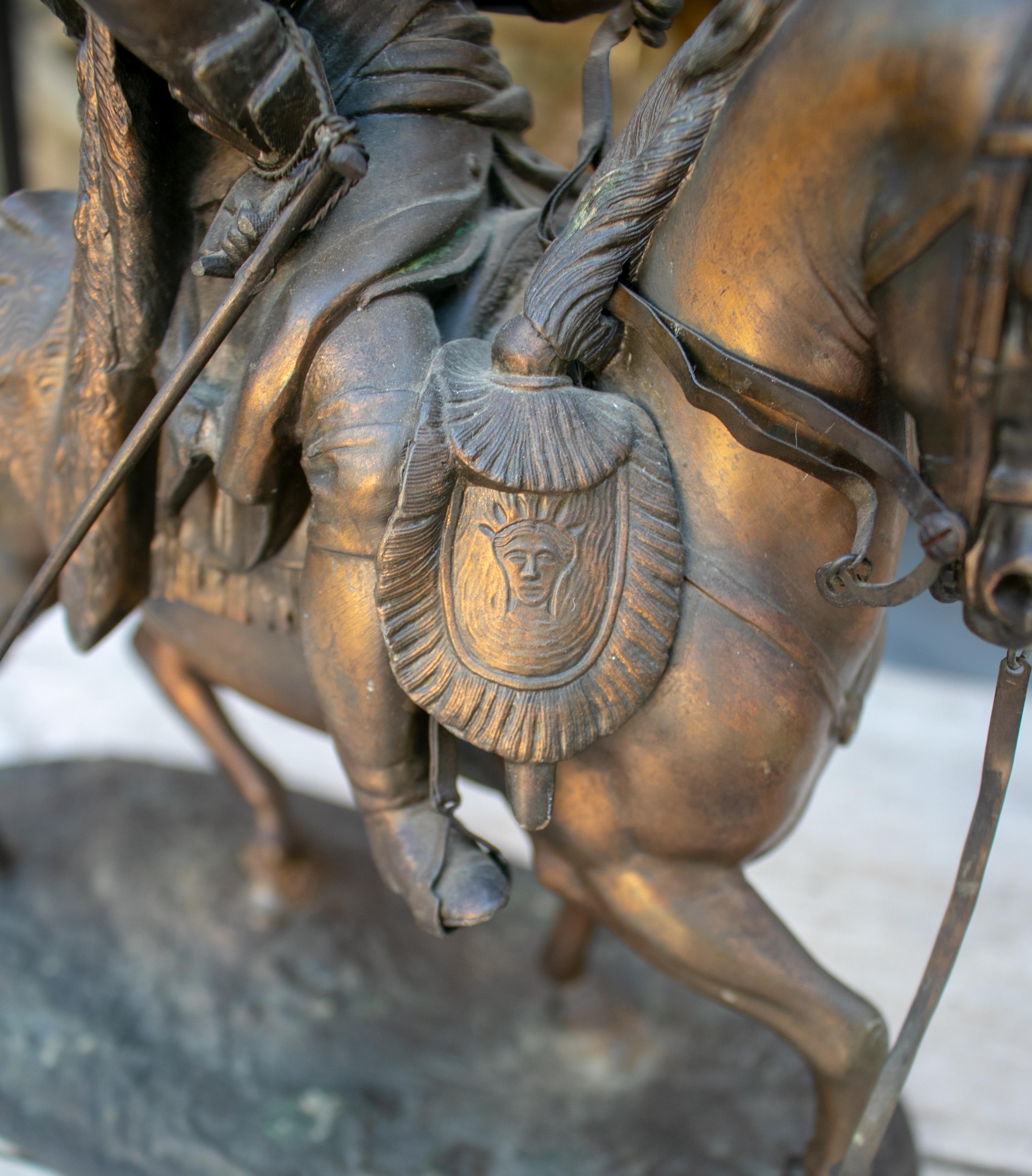 1900s Duke of Wellington on his Horse Copenhagen Bronze Figure Sculpture 1
