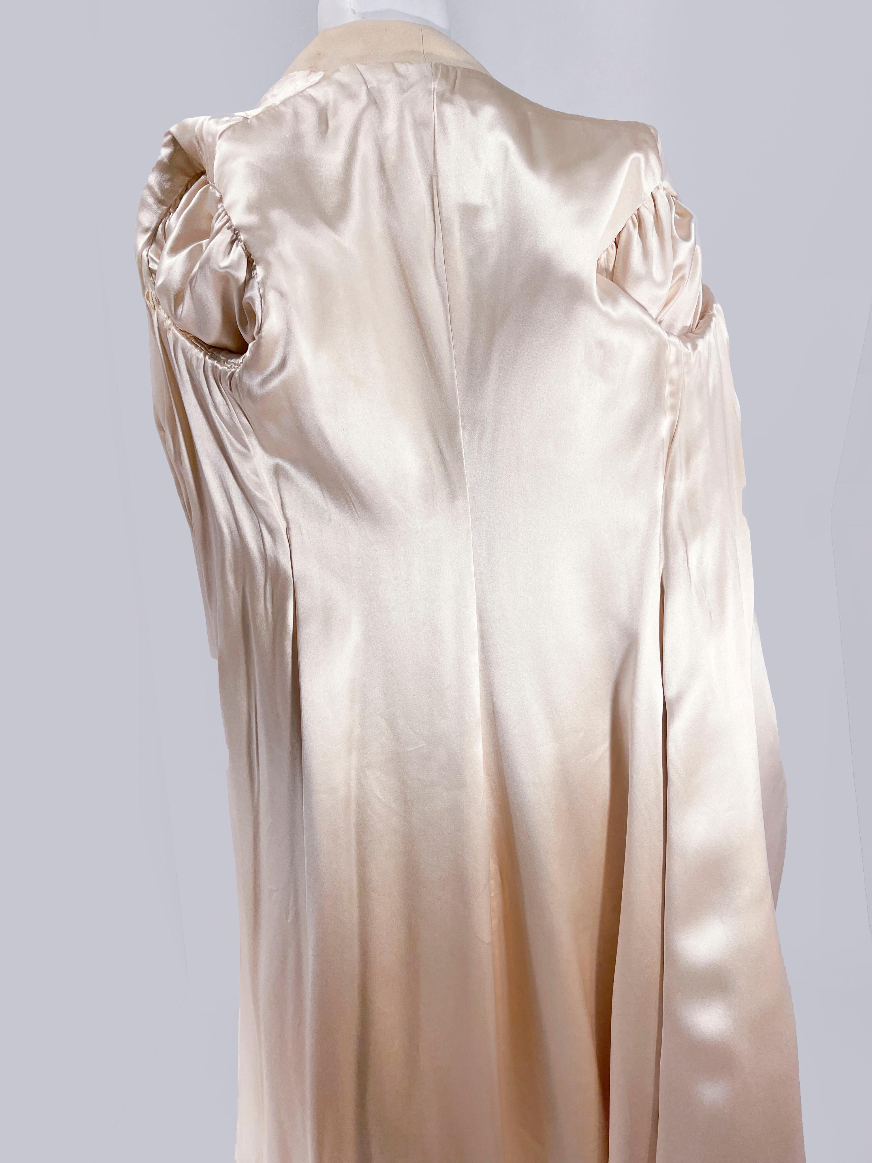 Coates in lana crema edoardiano del 1900 in vendita 6