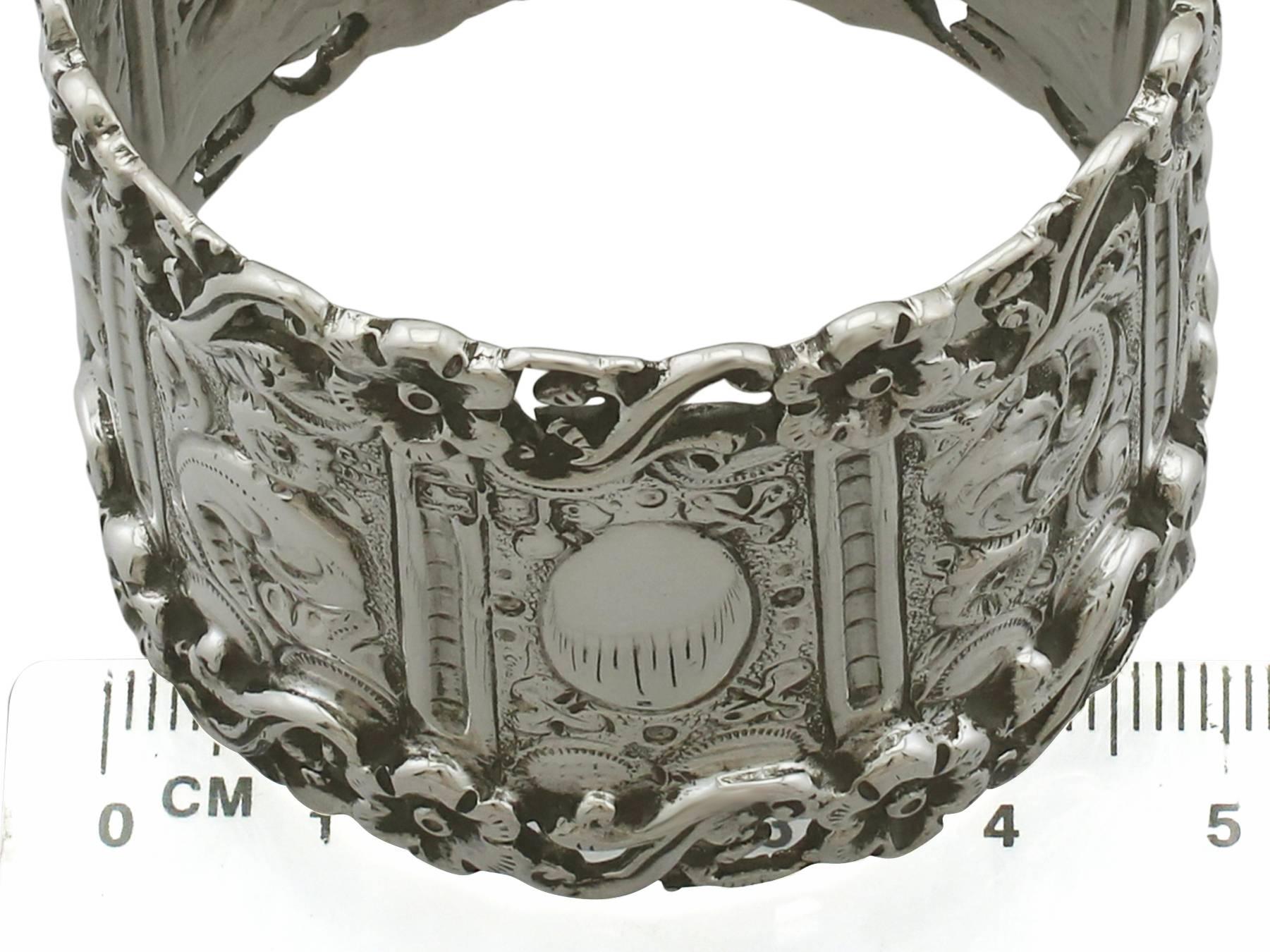 1900s Edwardian Sterling Silver Napkin Rings 4