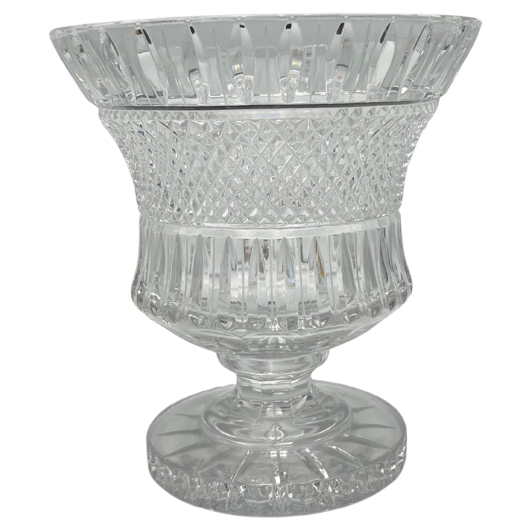1900s Empire Style Crystal Urn Vase