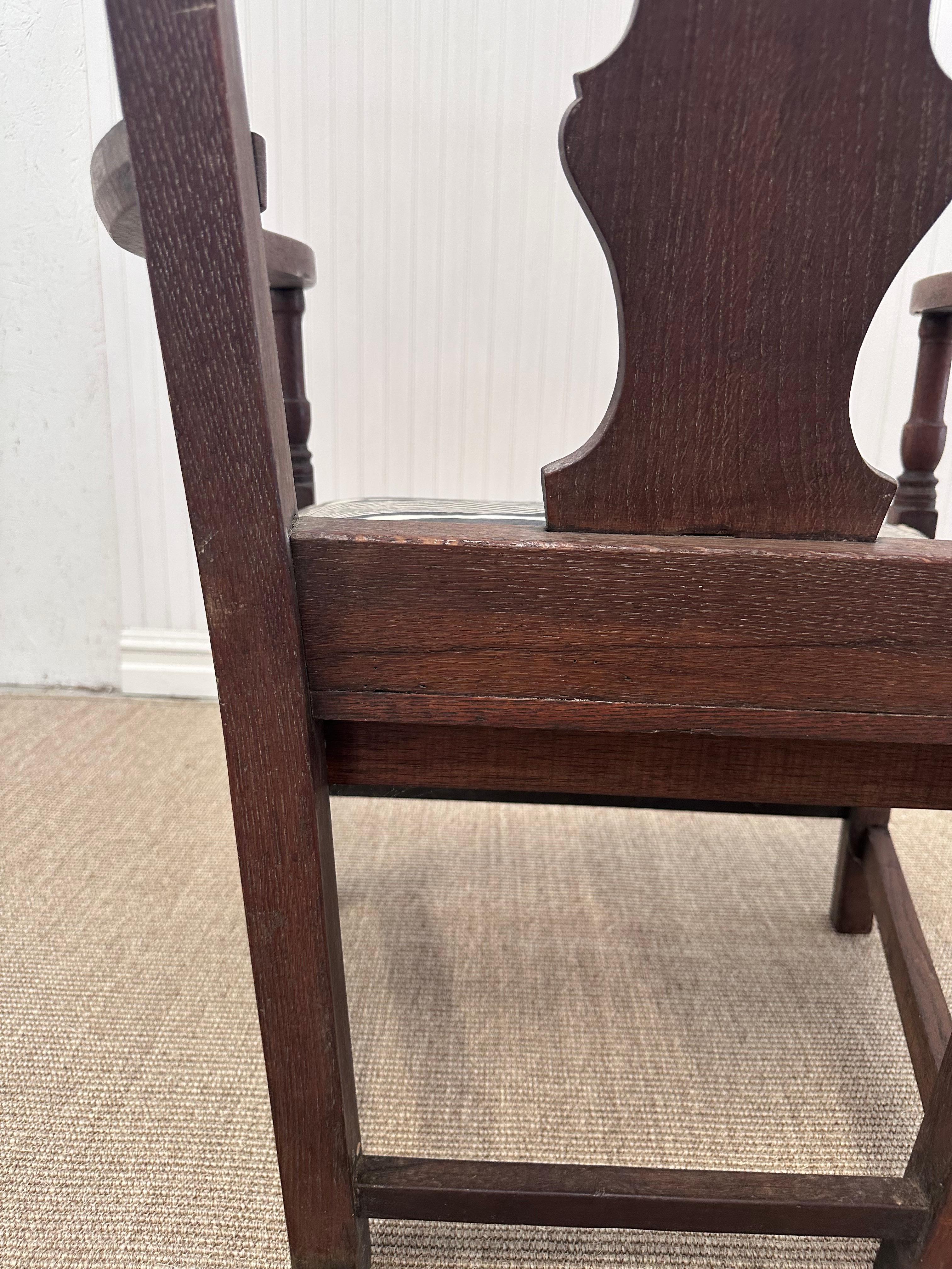 1900's English Antique Chippendale Style Chair Inglés en venta