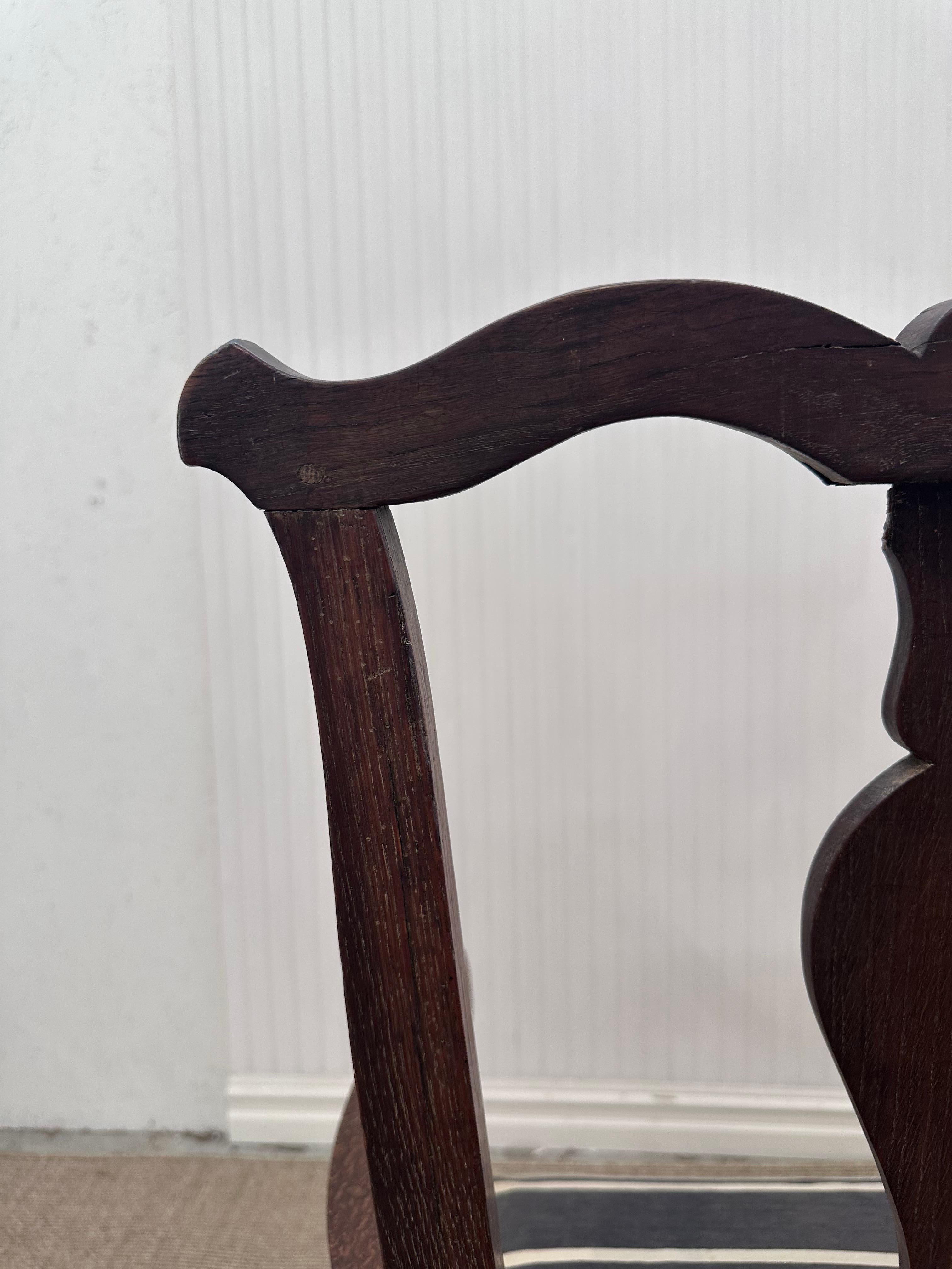 1900's English Antique Chippendale Style Chair en Bastante bueno estado para la venta en Baton Rouge, LA