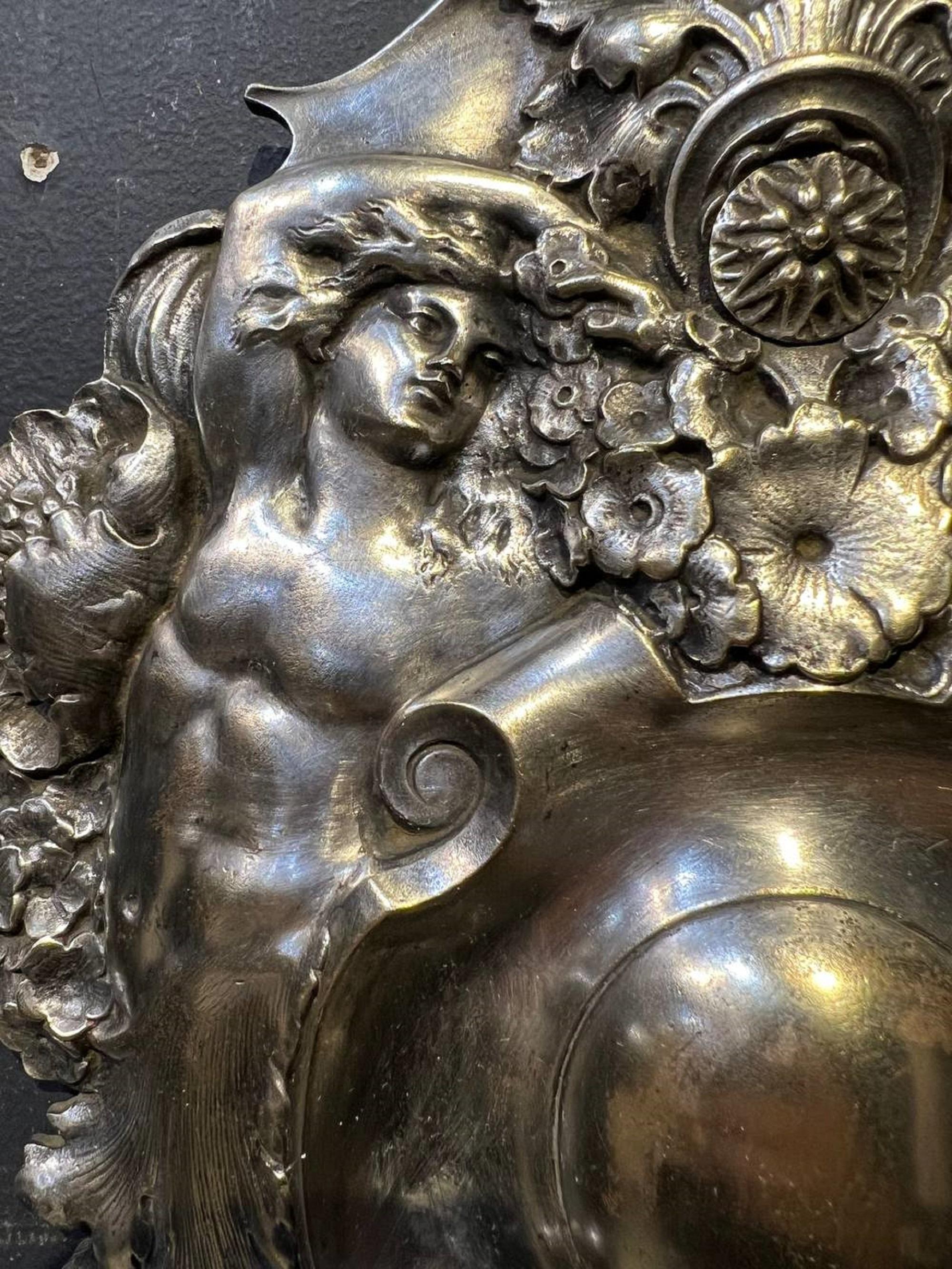 Barocco Applique inglesi Baroco placcate in argento del 1900 in vendita