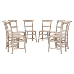 1900s English Set Of Eight Oak Dining Chairs