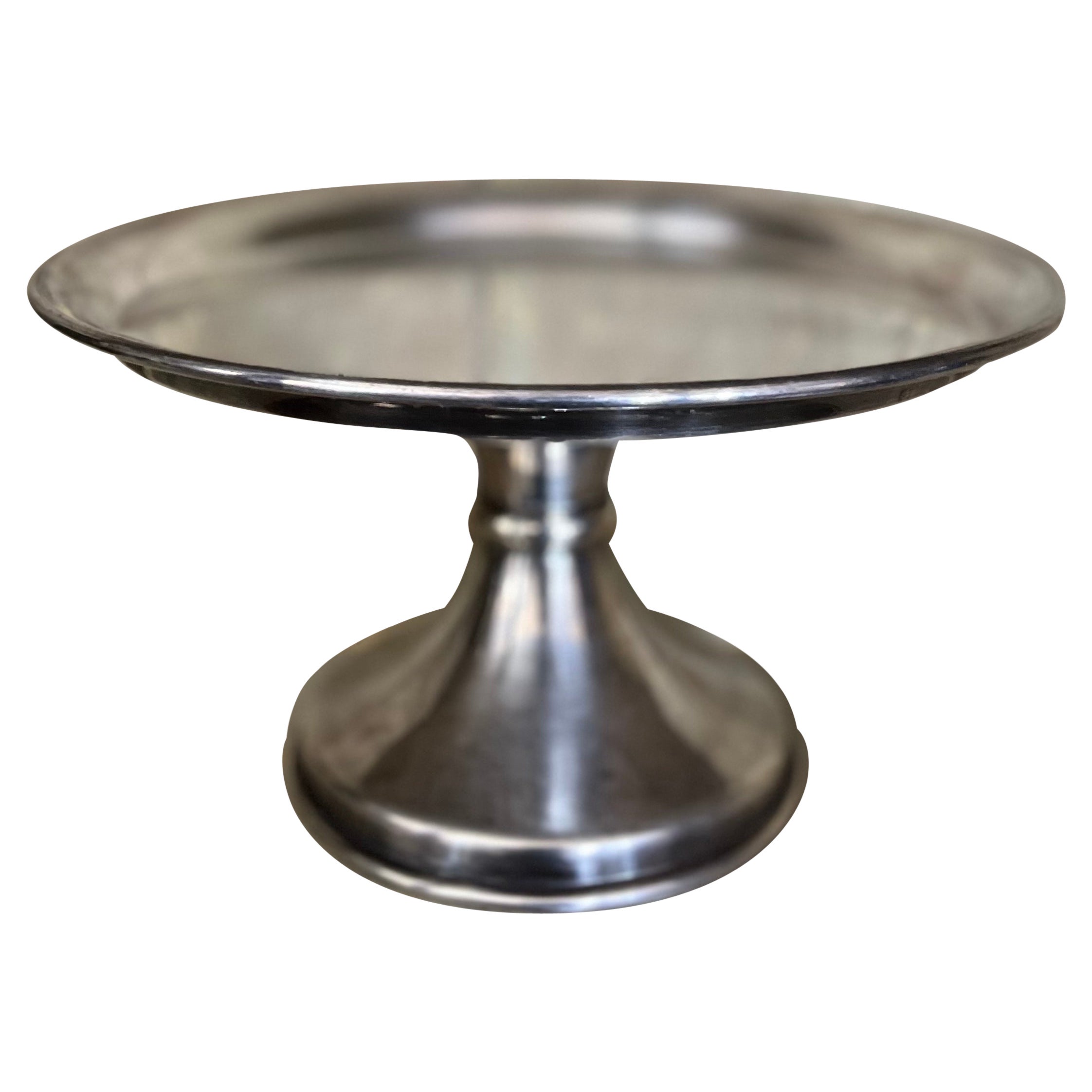 Stand à gâteaux en métal argenté anglais des années 1900