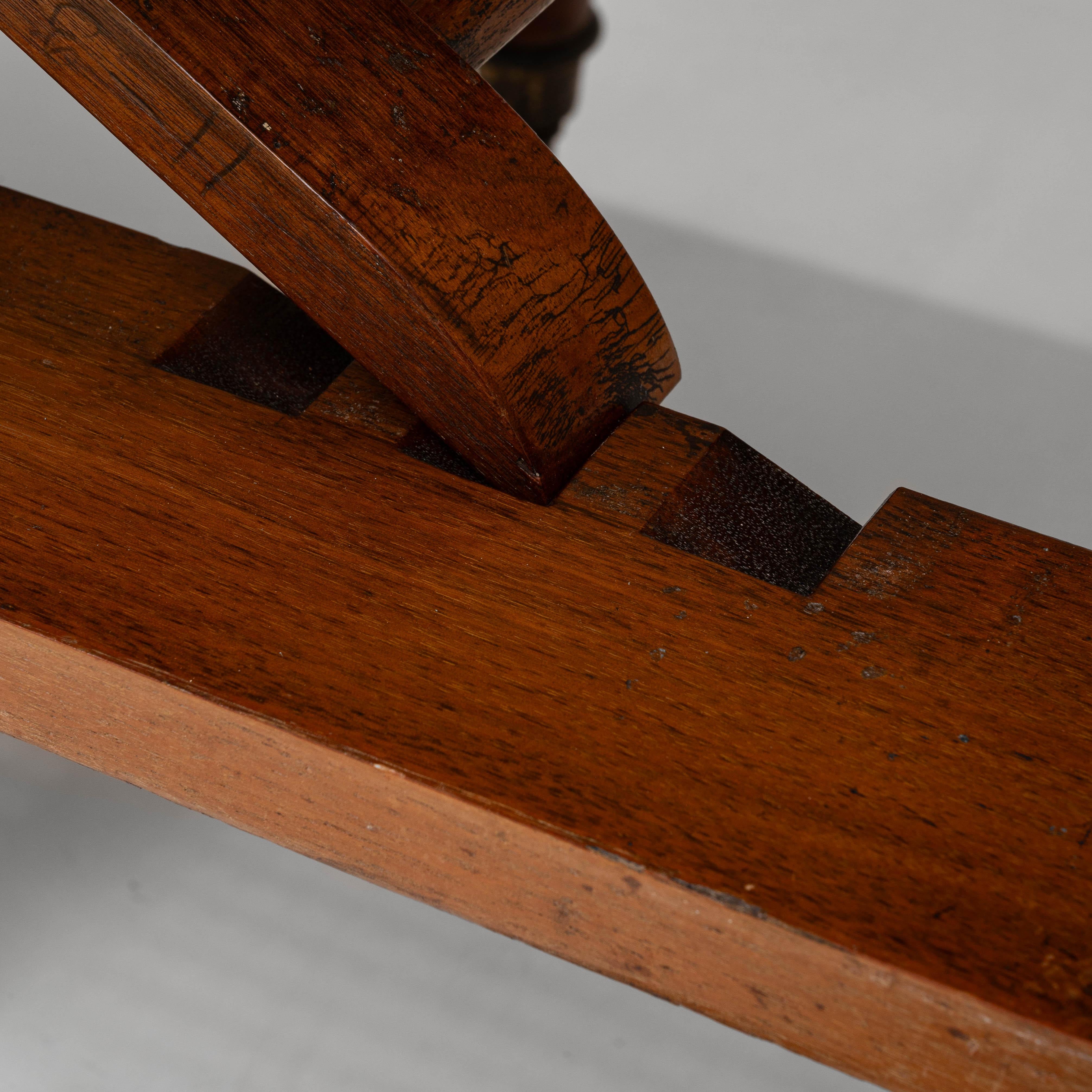 1900s Inglés Victoriano Caoba Plegable Daybed Por Robinson & Sons en venta 12