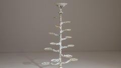 1900s English Victorian Style Cast Iron Rotating Flower Stand