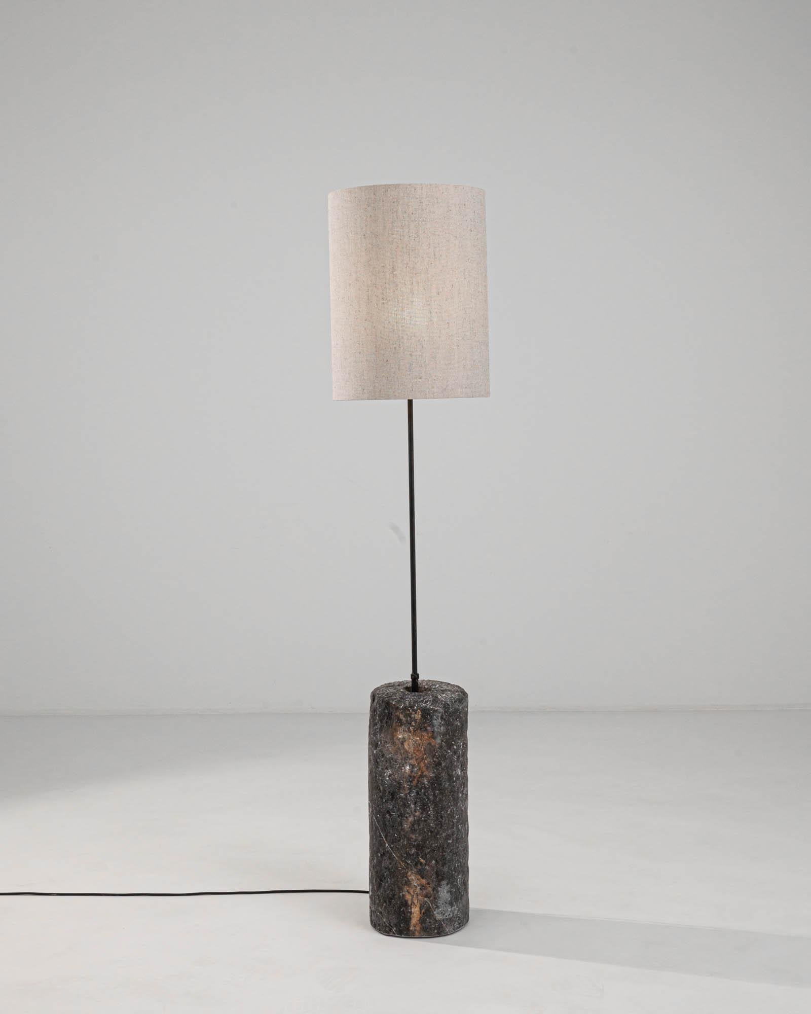1900s European Marble & Metal Floor Lamp 1