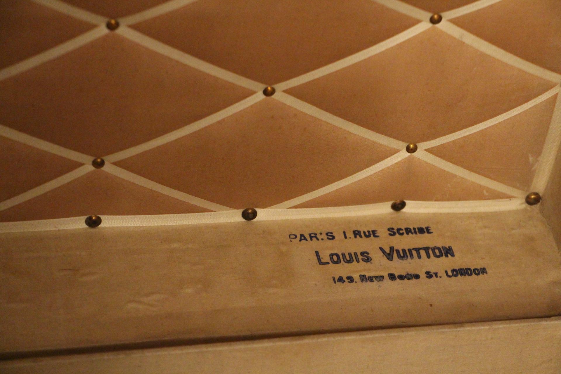 1900s Extra Large Louis Vuitton Trunk, Malle Vuitton Courrier 7