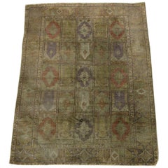 1900s Fine Antique Prayer Turkish Silk Rug - 5'5'' X 3'10''