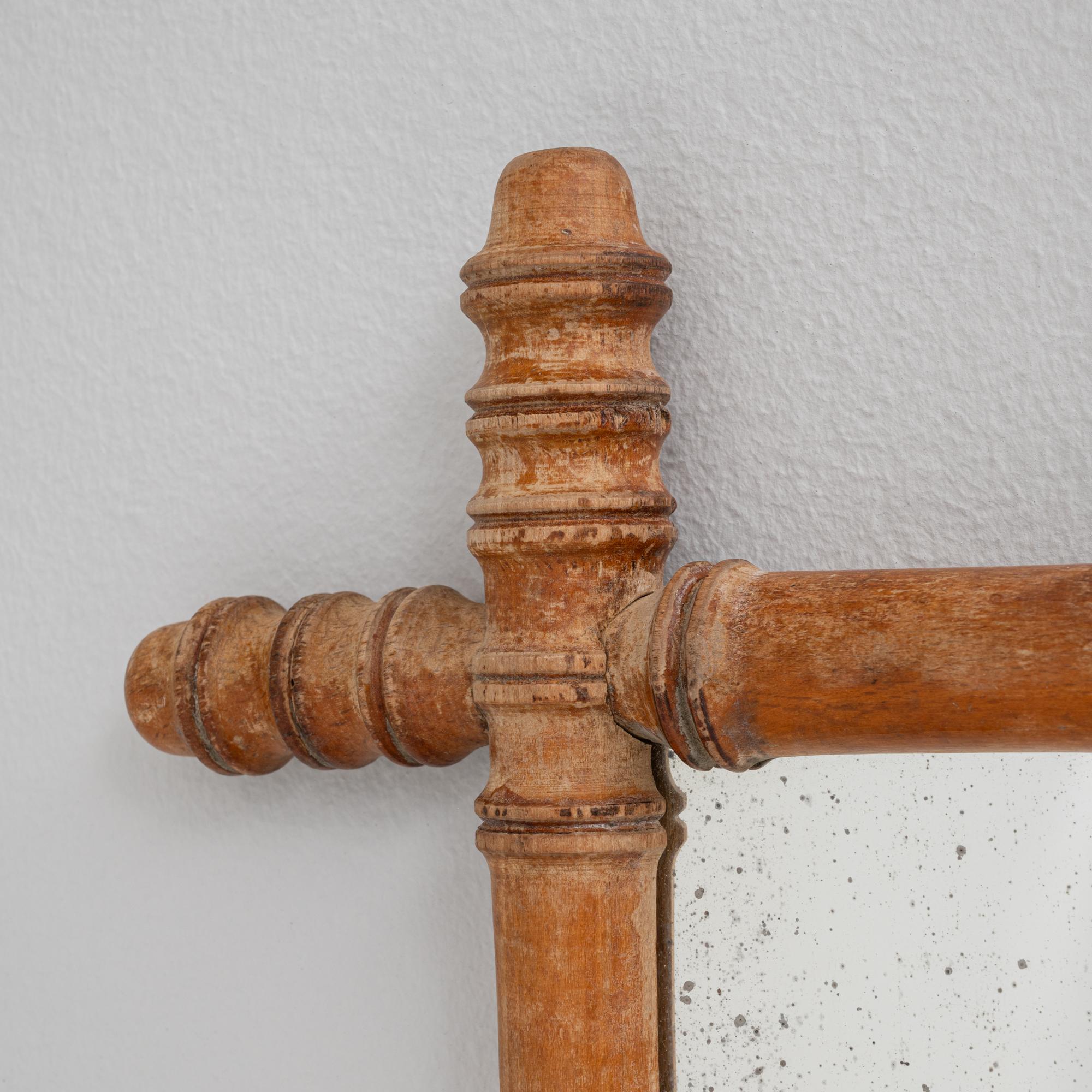 Specchio in finto bambù francese del 1900 in vendita 3