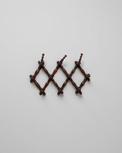 Percha de pared de bambú sintético de Francia de 1900