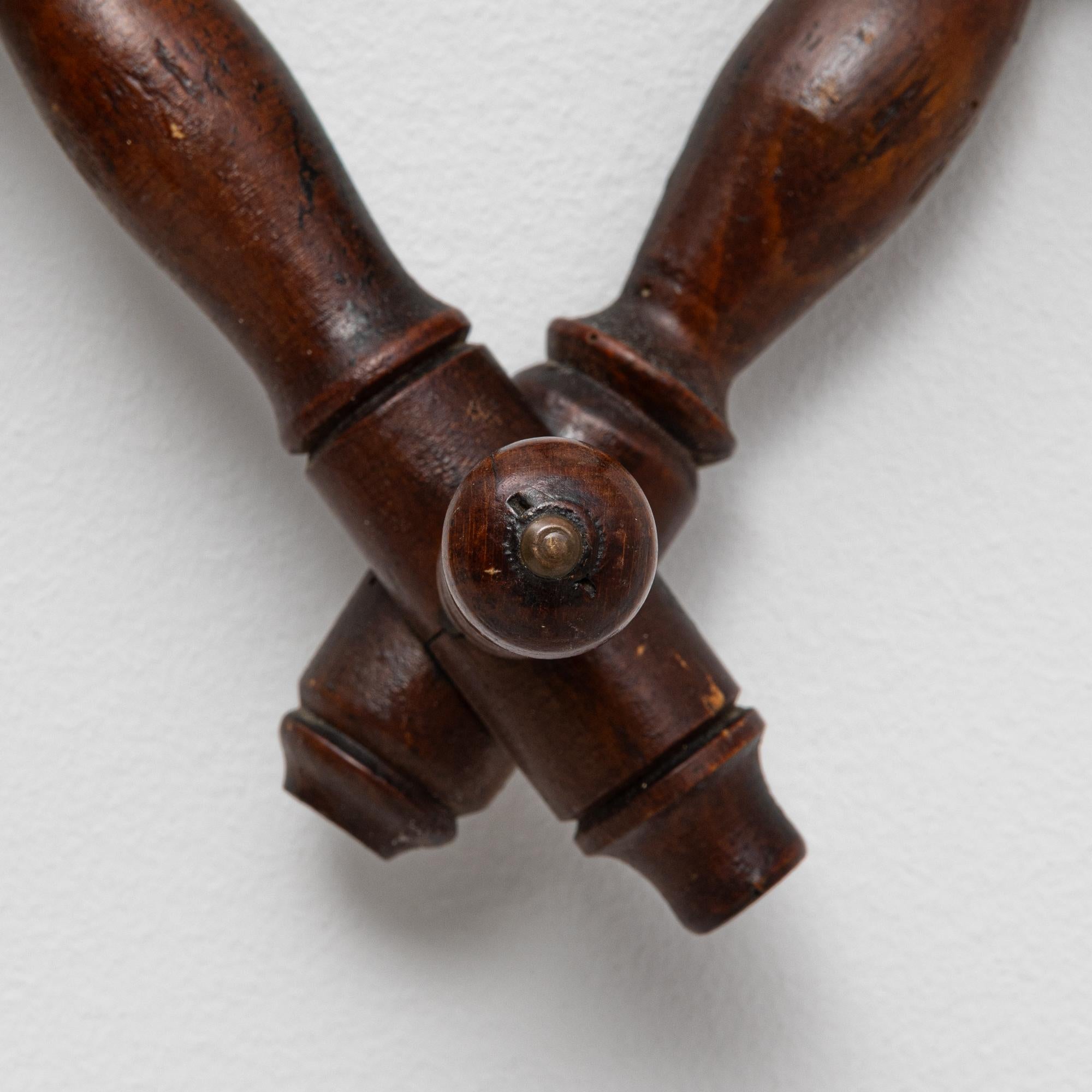 Appendiabiti da parete in finto bambù francese del 1900 3