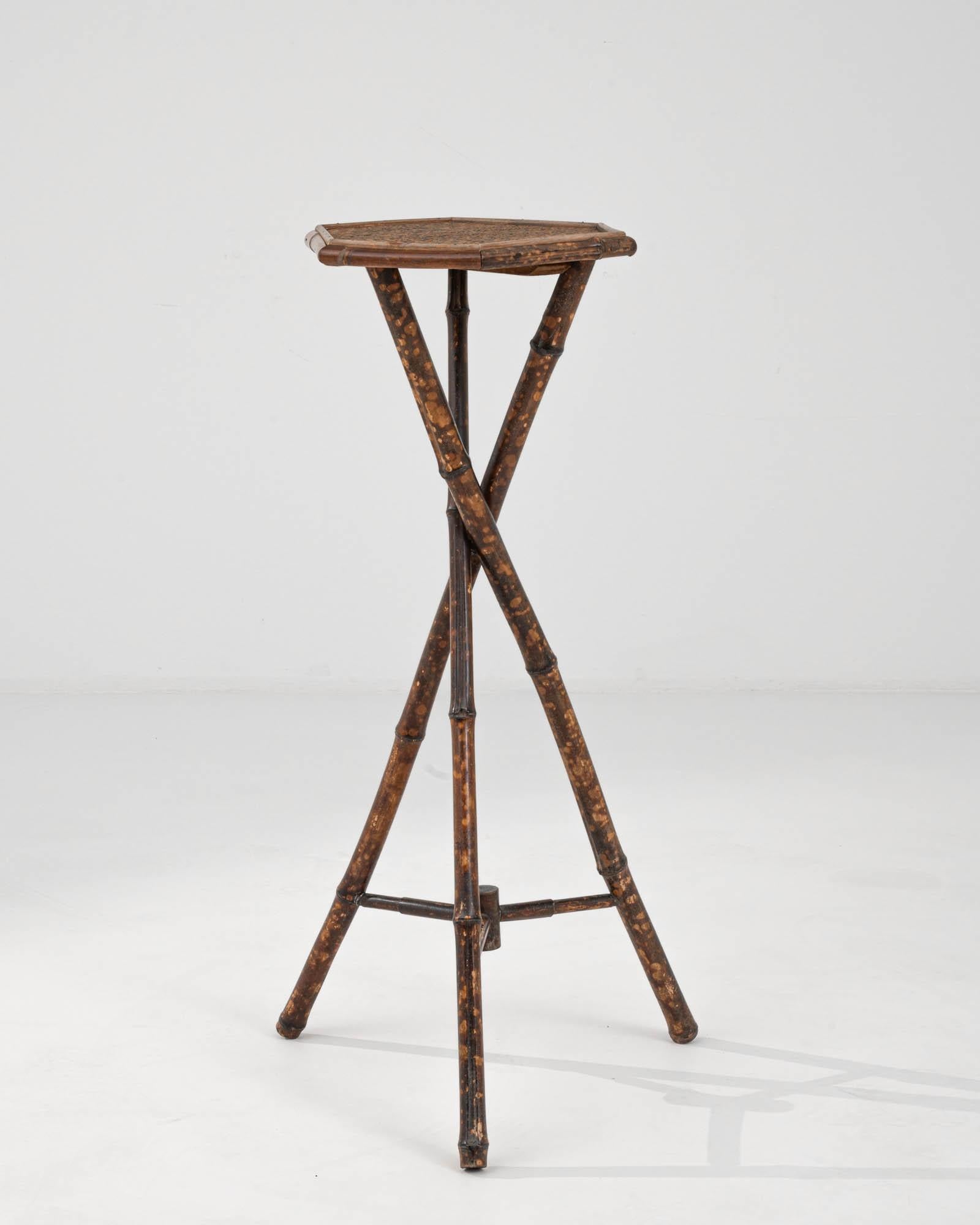 1900s French Bamboo Pedestal 1