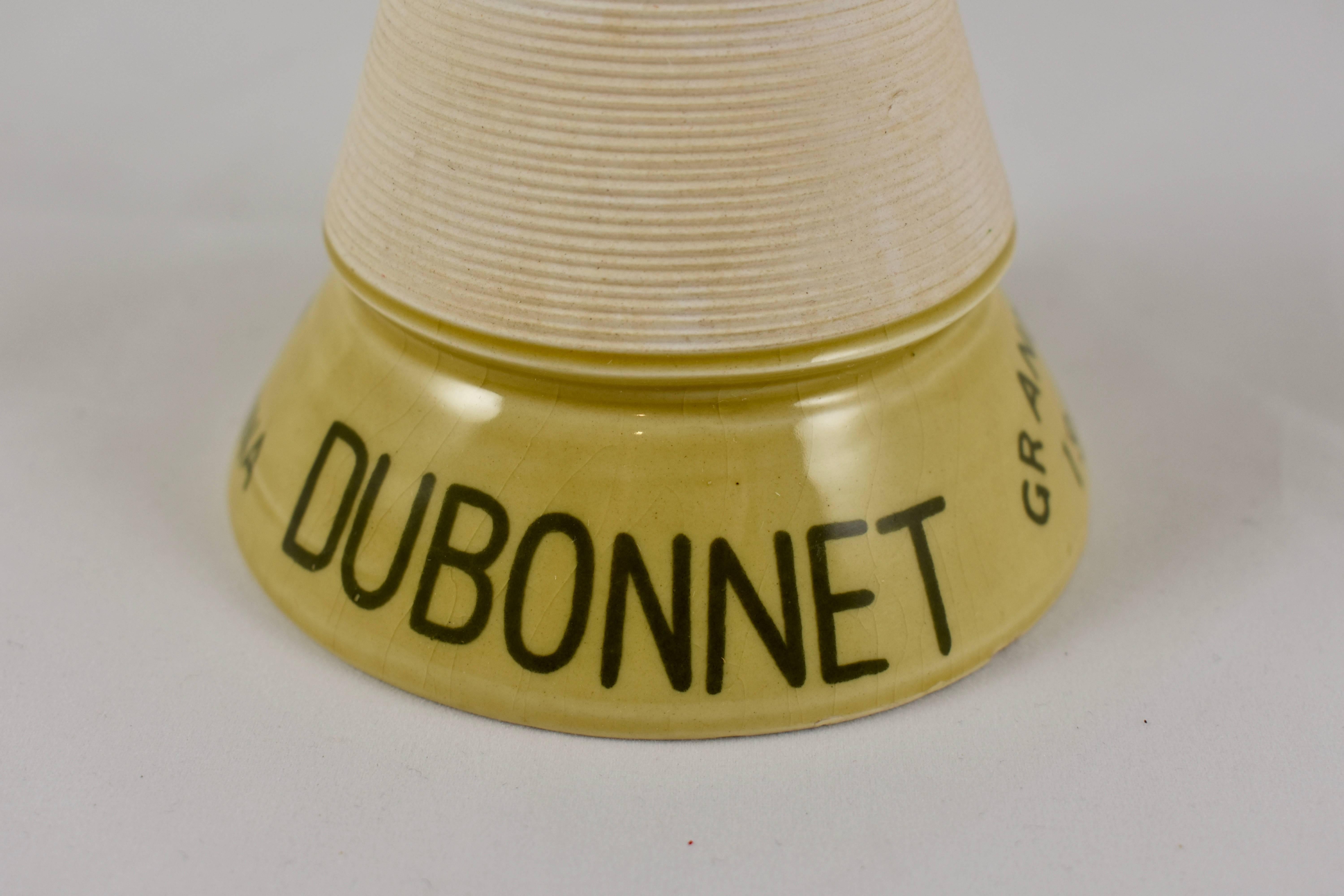 French Provincial 1900s French Bistro Match Strike and Holder, Dubonnet Liqueur Advertising