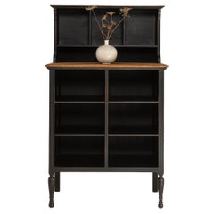 1900s French Black Patinated Sideboard Antique 1900s French Black Patinated Sideboard