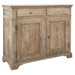 1900s French Bleached Oak Buffet