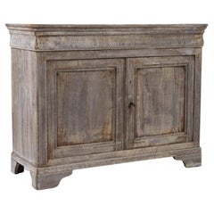 1900s French Bleached Oak Buffet