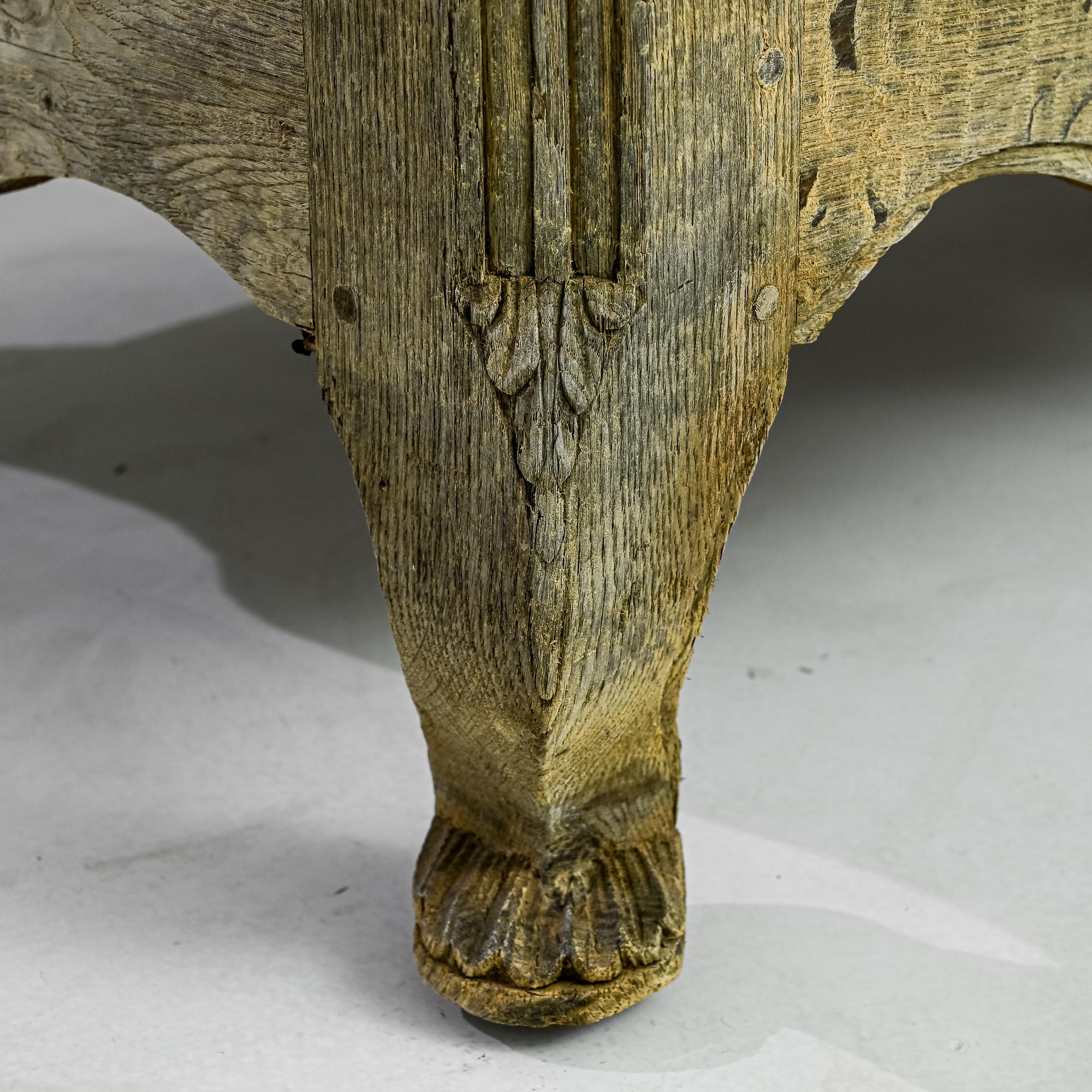 Armoire française en Oak Oak blanchi des années 1900 2
