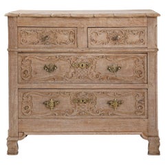 Used 1900s French Bleached Oak Chest of Drawers