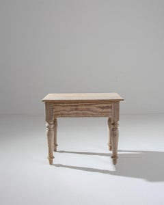 1900s French Bleached Oak Coffee Table