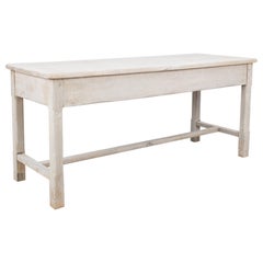 1900s French Bleached Oak Dining Table