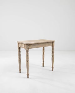 1900s French Bleached Oak Table