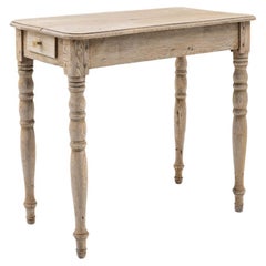 1900s French Bleached Oak Table