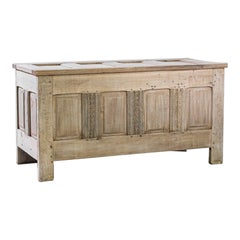1900s French Bleached Oak Trunk