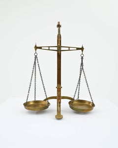 1900s French Brass Hanging Scale