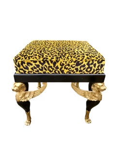 1900s French Bronze-Mounted Stools