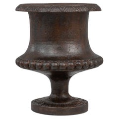 Antique 1900s French Cast Iron Planter