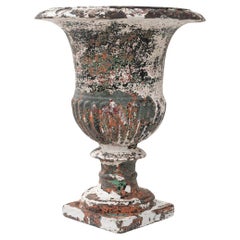 Antique 1900s French Cast Iron Planter