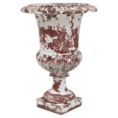 Antique 1900s French Cast Iron Planter