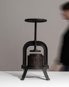 1900s French Cast Iron Press