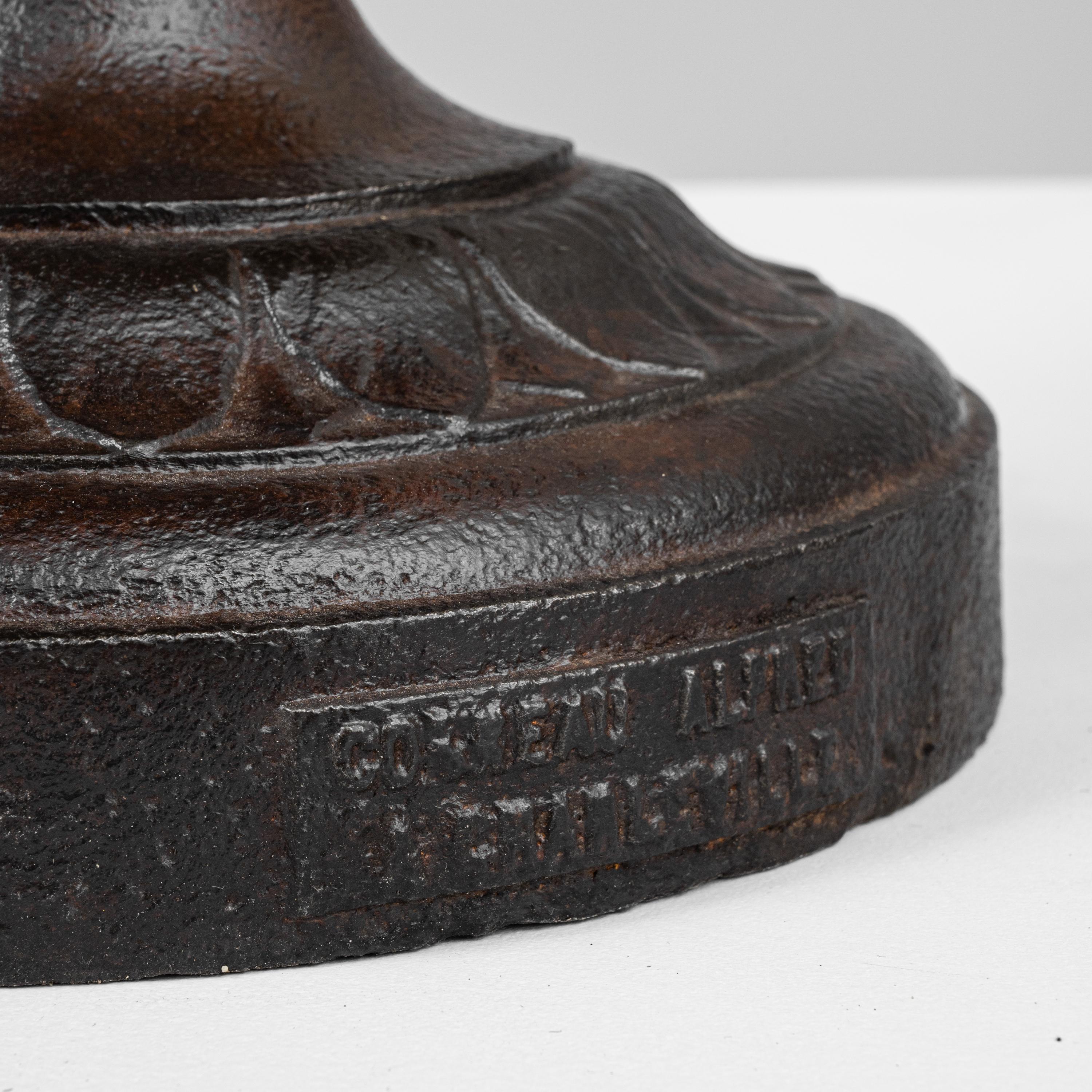 1900s French Cast Iron Urn For Sale 5
