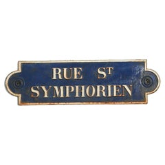 Enseigne murale en fonte française des années 1900