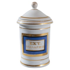 1900s French Ceramic Jar with Lid 1900s French Ceramic Jar with Lid