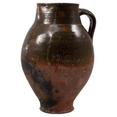 1900s French Ceramic Pitcher