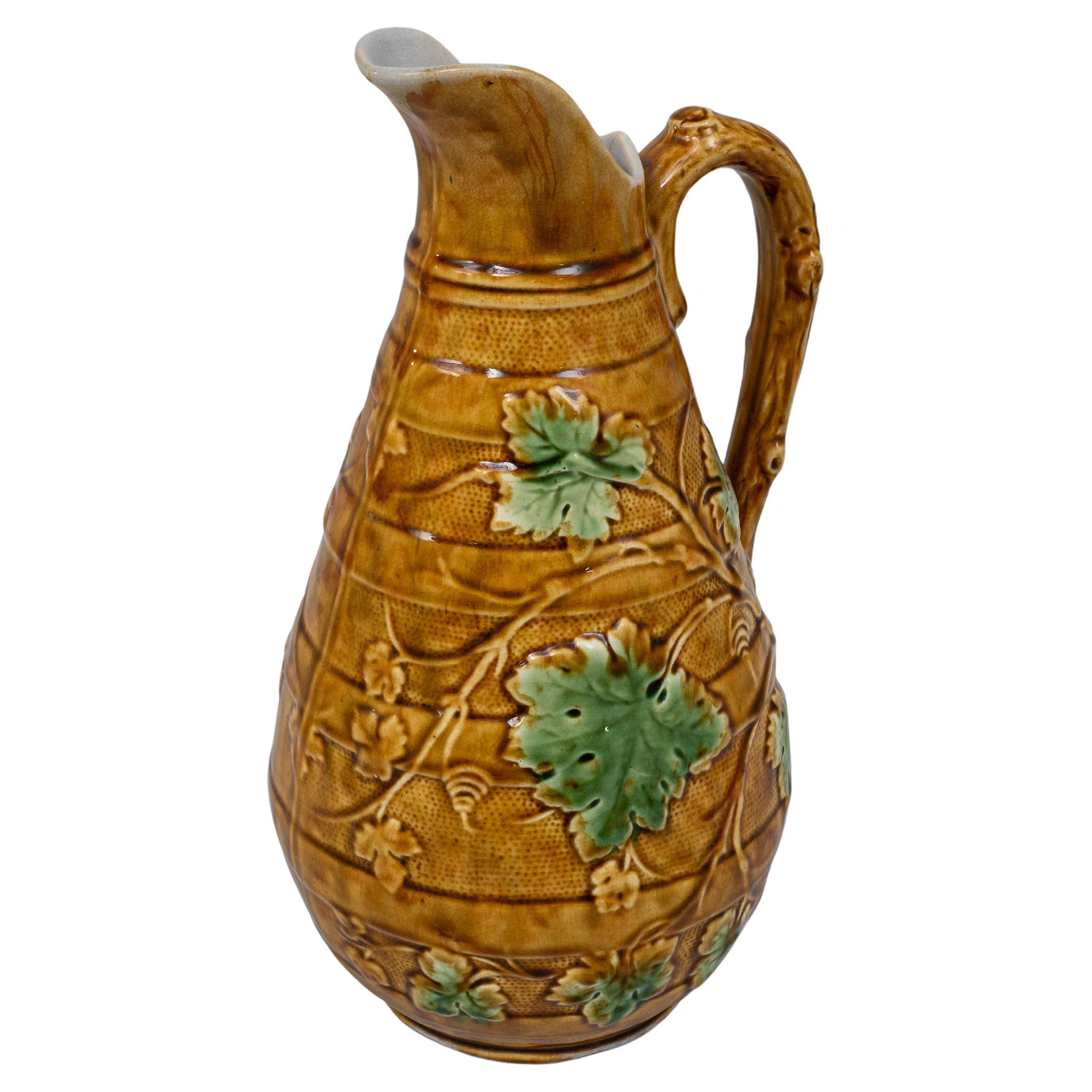 1900s French Ceramic Pitcher