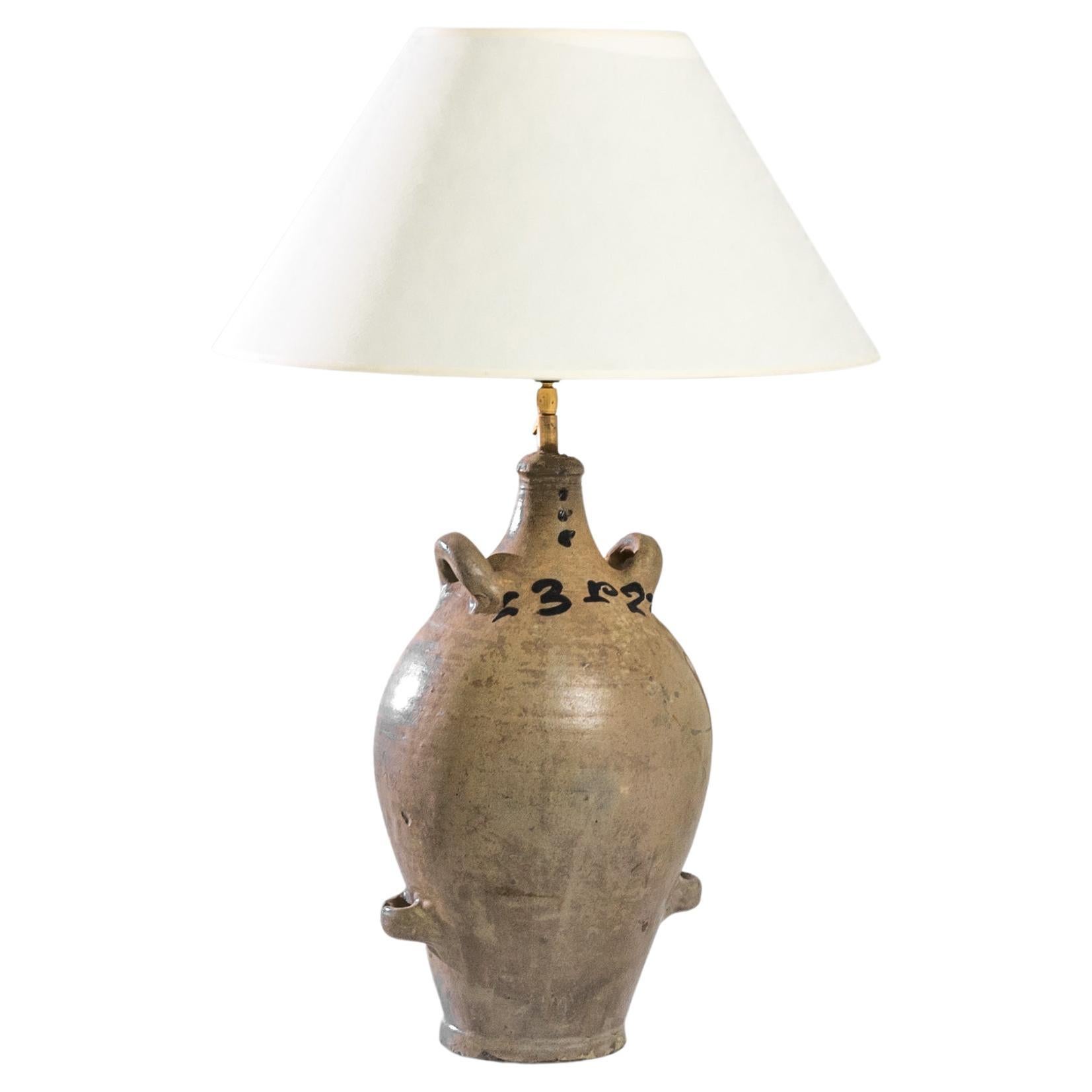 Magnificent French Ceramic Table Lamp at 1stDibs