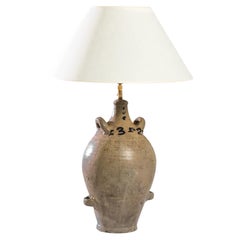 1900s French Ceramic Vase Table Lamp