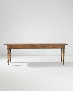 1900s French, Console Table with Baluster Legs