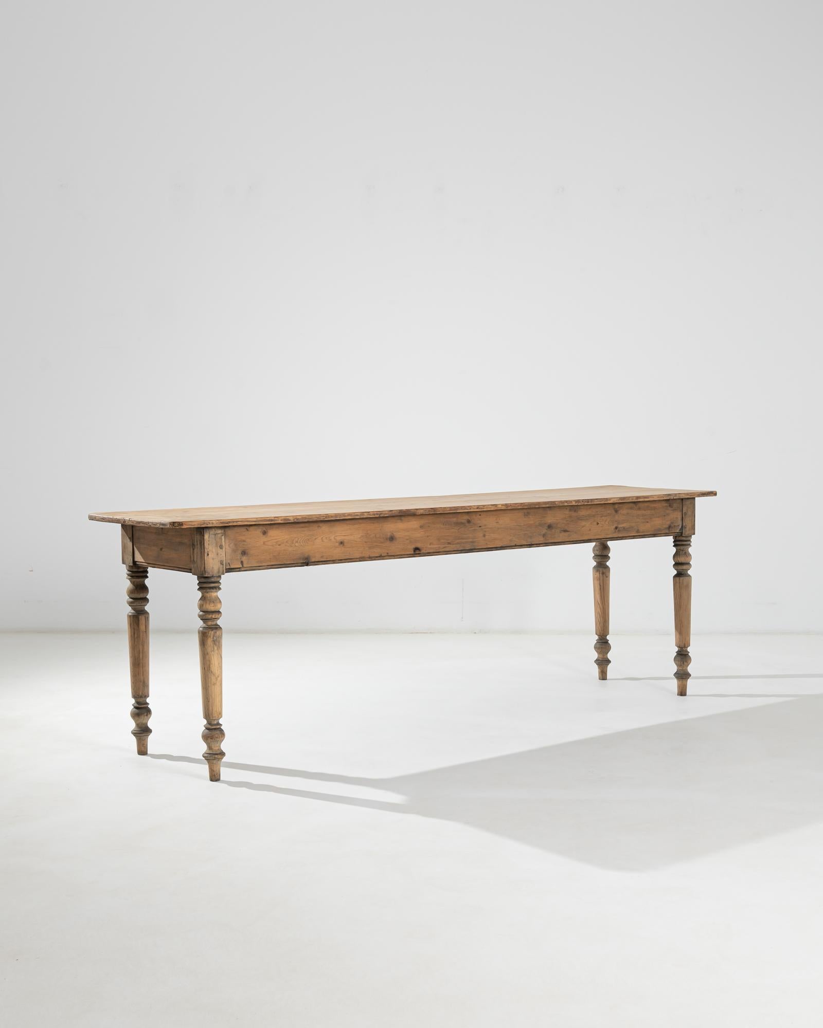 1900s French, Console Table with Baluster Legs at 1stDibs