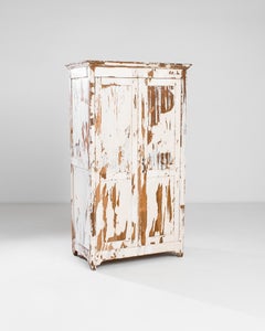 1900’s French Country White Patinated Armoire