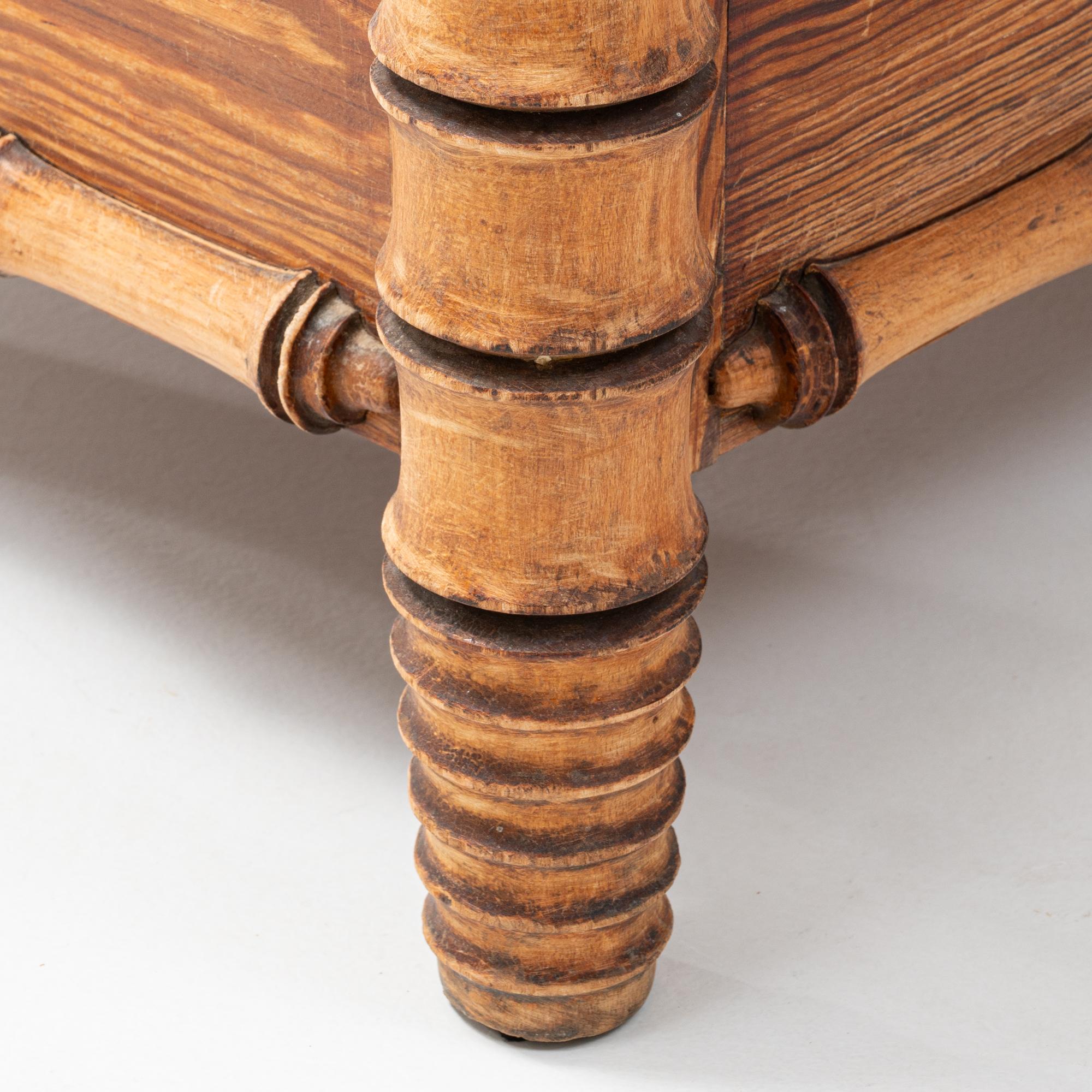 1900s French Faux Bamboo Chest Of Drawers With Marble Top 7