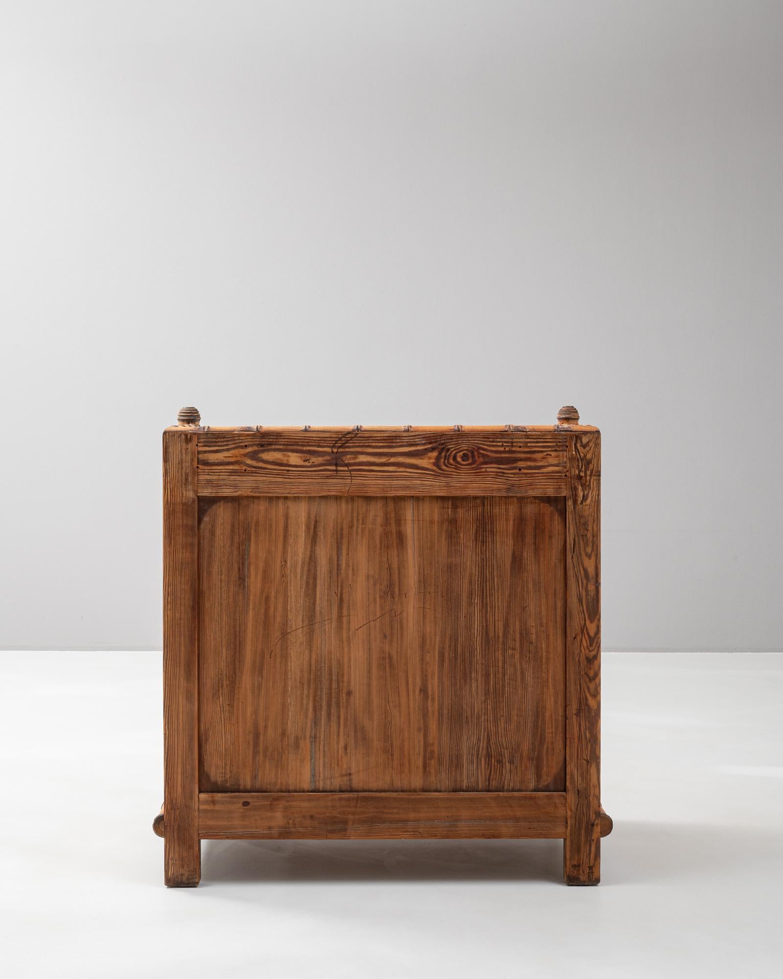 1900s French Faux Bamboo Chest Of Drawers With Marble Top 7