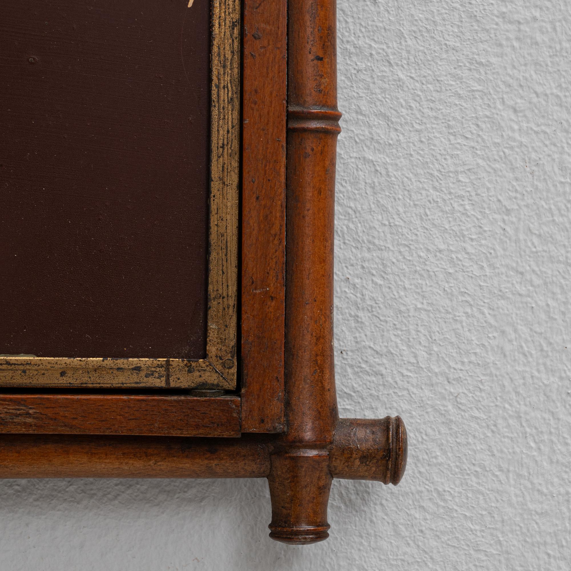 1900s French Faux Bamboo Opening Mirror in vendita 6