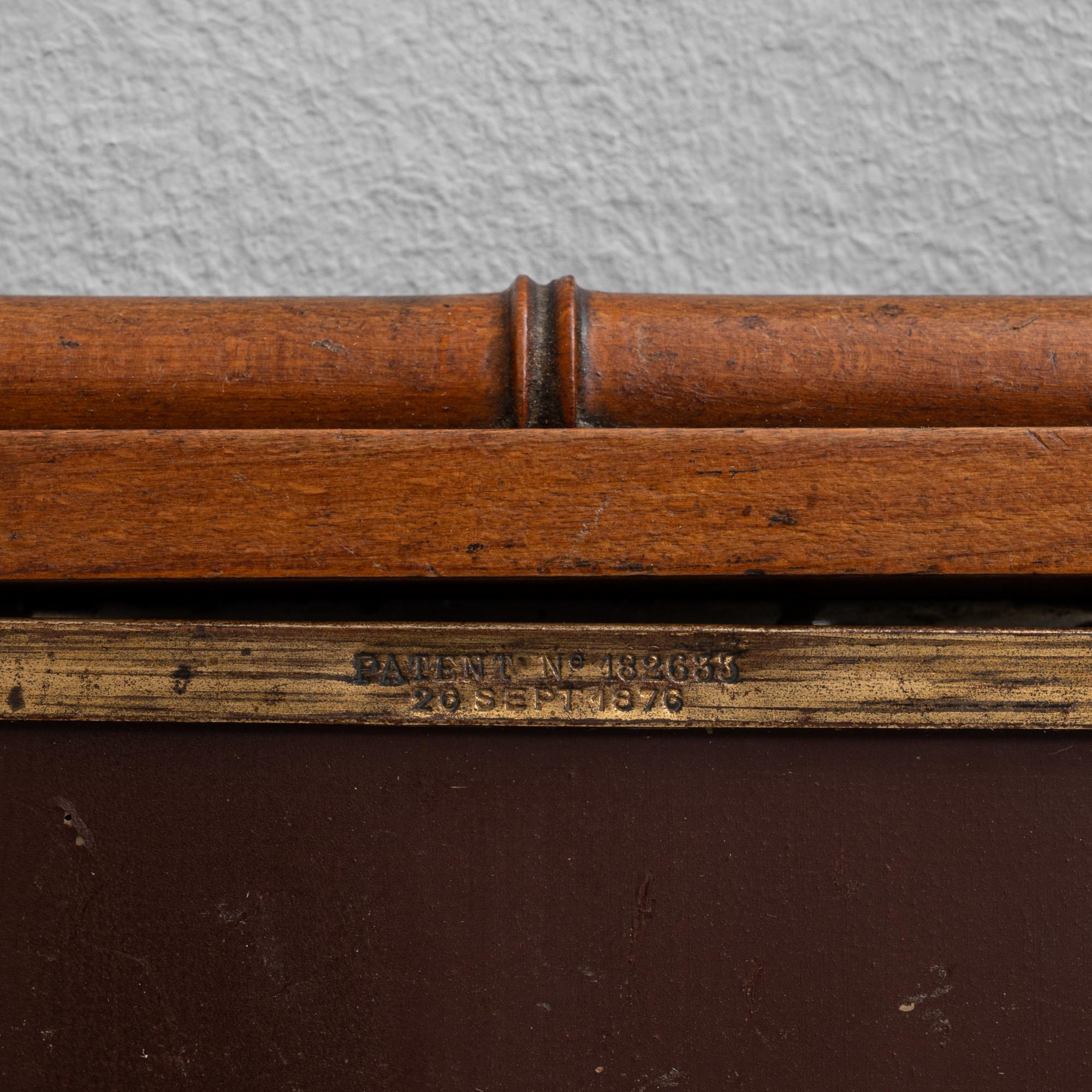 1900s French Faux Bamboo Opening Mirror in vendita 10
